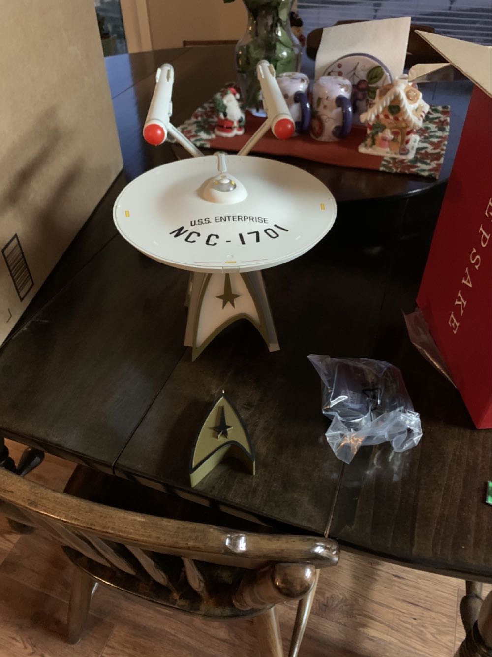Star Trek U.S.S. Enterprise Tree Topper - Star Trek: Mirror, Mirror (Star Trek) ornament collectible [Barcode 763795600700] - Main Image 2