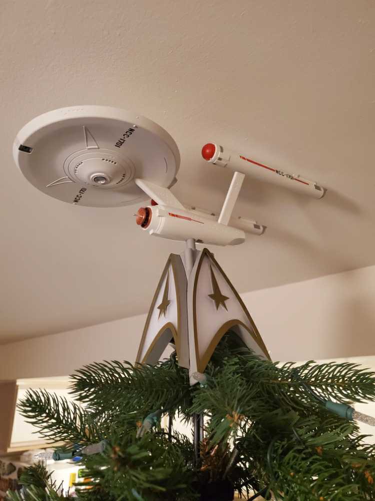 Star Trek U.S.S. Enterprise Tree Topper - Star Trek: Mirror, Mirror (Star Trek) ornament collectible [Barcode 763795600700] - Main Image 4