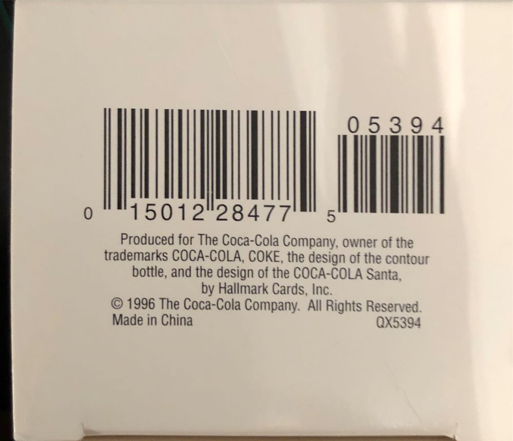 Santa: Welcome Guest - Coca Cola (Santa) ornament collectible [Barcode 015012284775] - Main Image 4