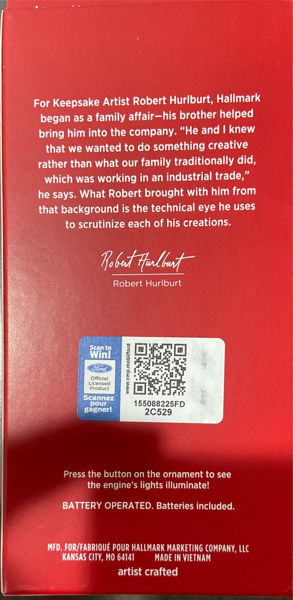 1996 Ford F-800 Fire Engine - Fire Brigade (Firetrucks) ornament collectible [Barcode 763795614882] - Main Image 2