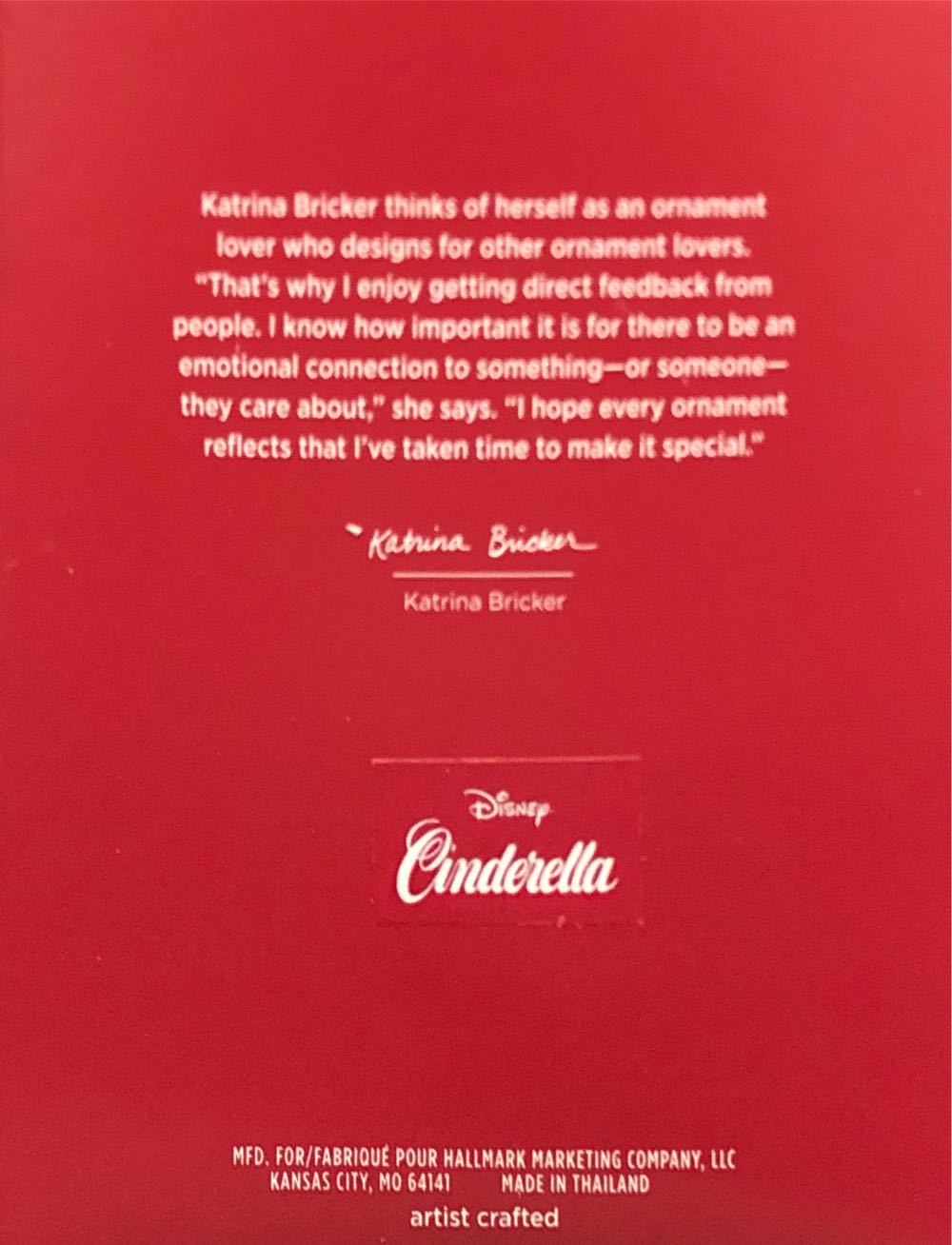 Cinderella: A Perfect Fit Hallmark Keepsake Ornament - Disney Cinderella (Hallmark Keepsake Ornament) ornament collectible [Barcode 763795555888] - Main Image 2