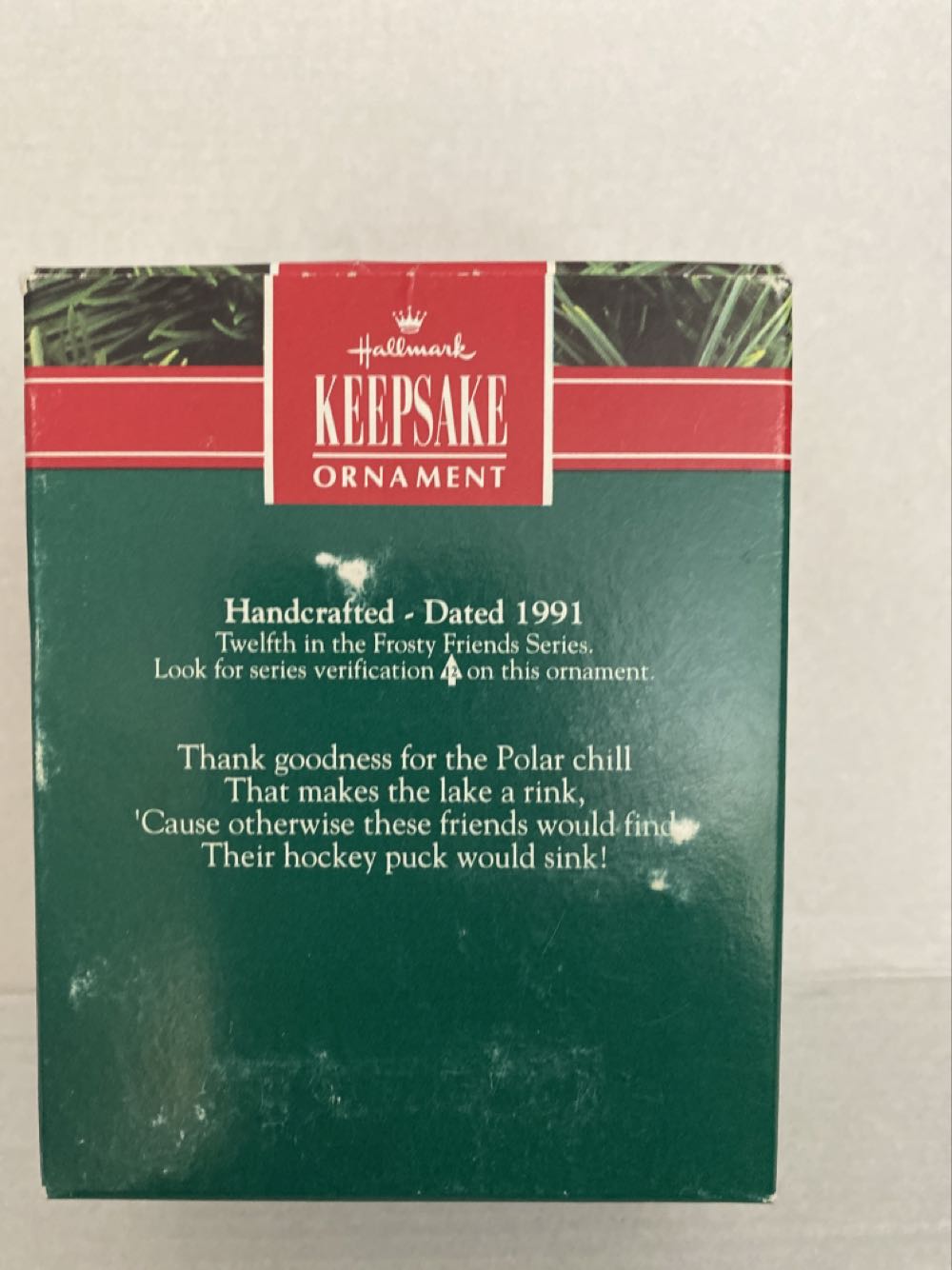 Frosty Friends #12 (1991) - Frosty Friends (Frosty Friends) ornament collectible [Barcode 070000027451] - Main Image 2