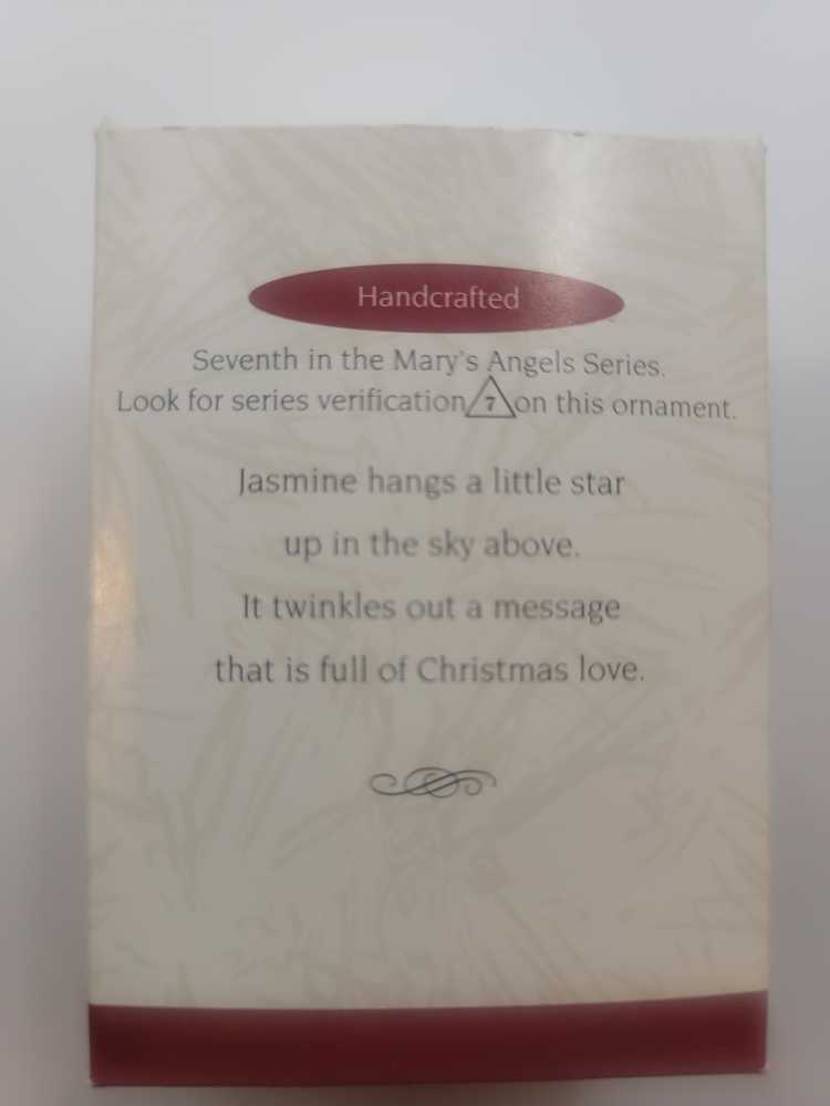 Mary’s Angels #7 Jasmine (1994) - Mary’s Angels (Angels) ornament collectible [Barcode 015012117424] - Main Image 3