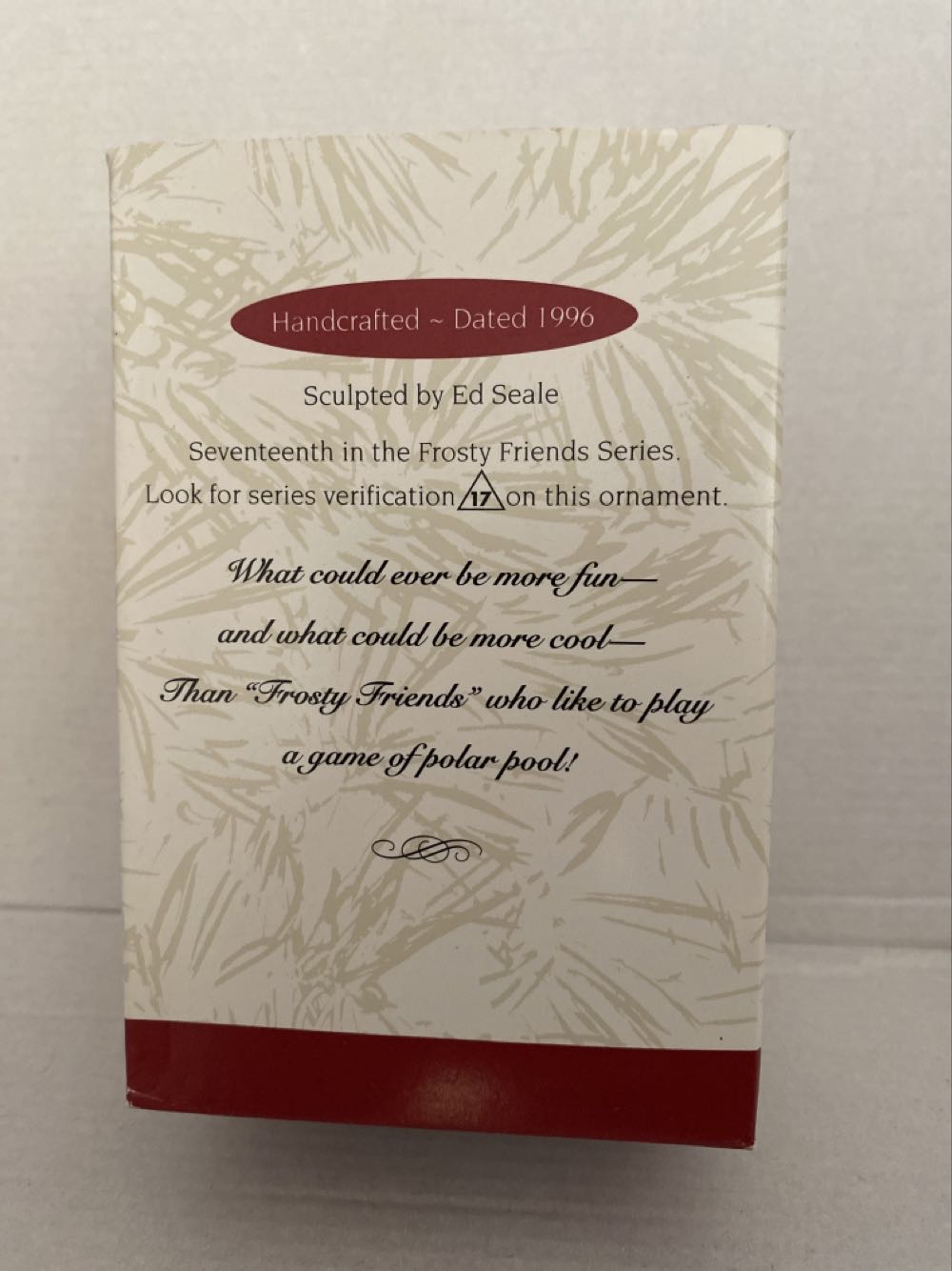 Frosty Friends #17 (1996) - Frosty Friends (Eskimo) ornament collectible [Barcode 015012290868] - Main Image 2