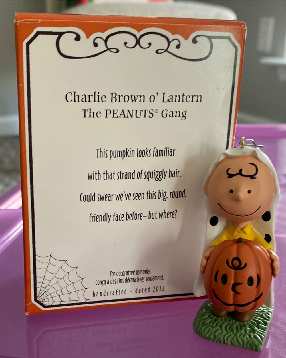Charlie Brown o’ Lantern - The Peanuts Gang - The Peanuts Gang (Halloween - The Peanuts Gang) ornament collectible [Barcode 795902260385] - Main Image 4