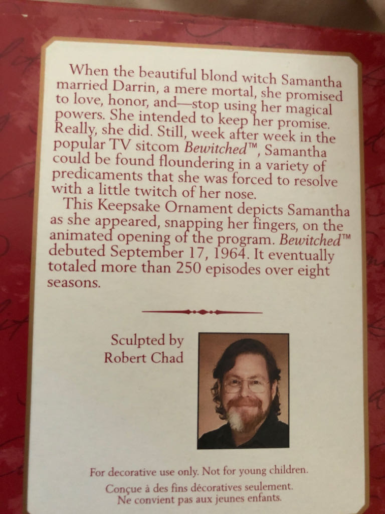Samantha “Sam” Stephens - Bewitched (Television) ornament collectible [Barcode 015012636604] - Main Image 2
