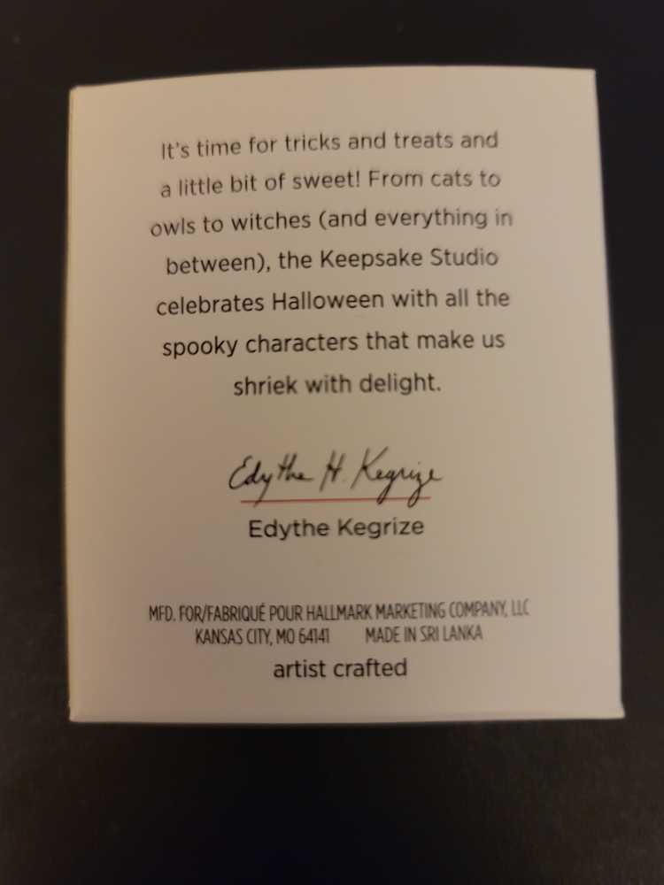 Halloween Collection Tiny Black Cat - Halloween Miniature (Halloween, Mini) ornament collectible [Barcode 763795460618] - Main Image 2