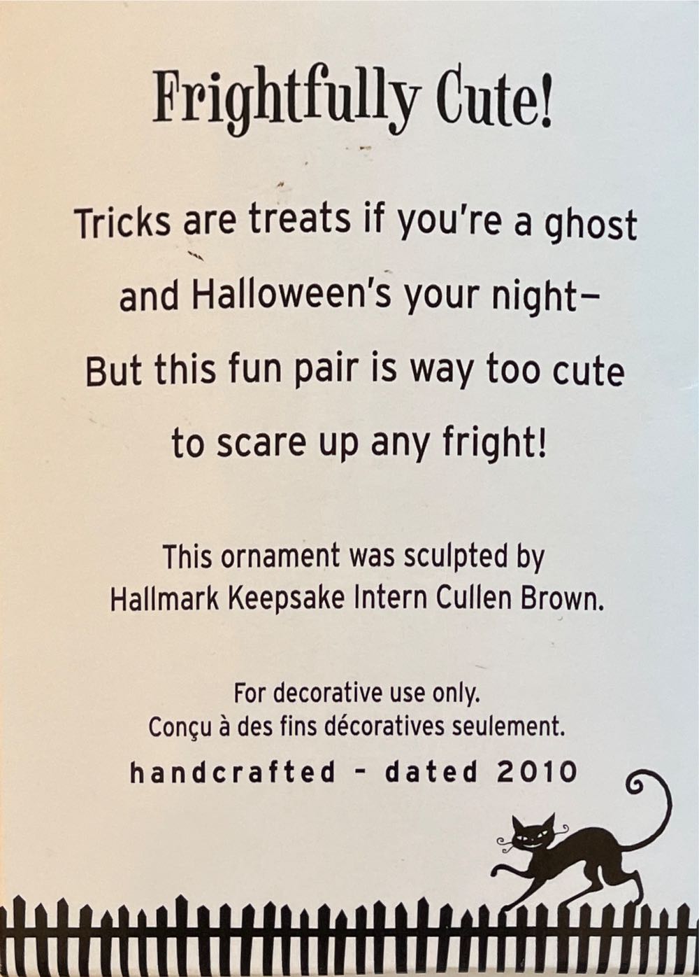 Frightfully Cute! - Halloween (Halloween) ornament collectible [Barcode 795902149635] - Main Image 2