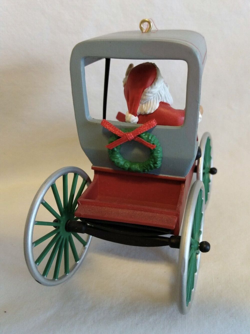 Hallmark Keepsake. Christmas. Here Comes Santa Series. 1990. Festive Surrey. 12th In Series. - Here Comes Santa (12th In Series: Festive Surrey) ornament collectible [Barcode 070000027505] - Main Image 3