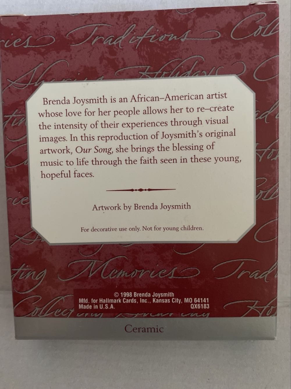 Our Song - Church Folks ornament collectible [Barcode 015012506204] - Main Image 2