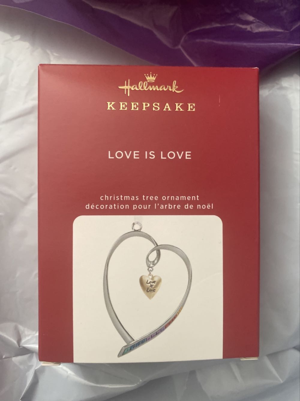 Love Is Love - Couples (Heart) ornament collectible [Barcode 763795616985] - Main Image 1