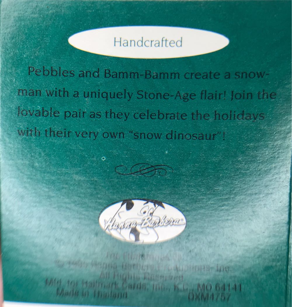 Pebbles And Bamm-Bamm - Hanna Barbera The Flintstones (Pebbles & Bamm-Bamm) ornament collectible [Barcode 015012176445] - Main Image 2