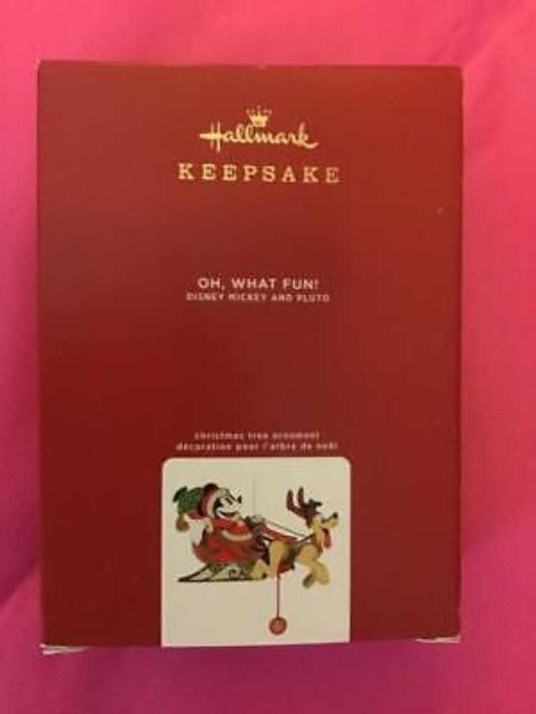 Oh, What Fun! - Disney Mickey And Pluto (Pull-String) ornament collectible [Barcode 763795554102] - Main Image 2