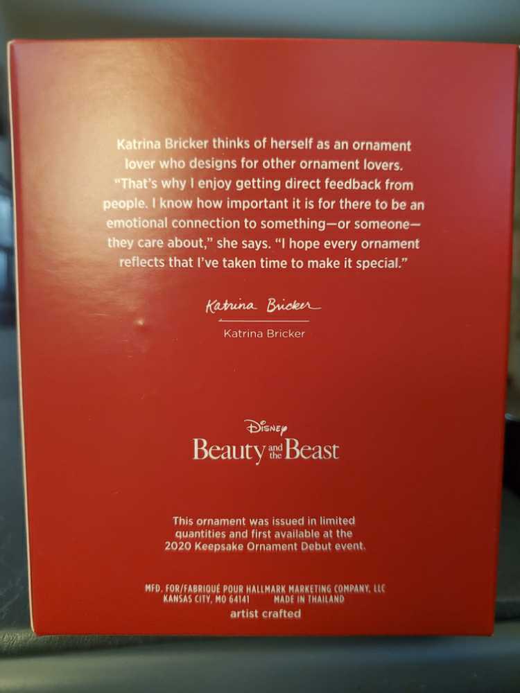 Taming The Beast - Disney Beauty and the Beast (Disney) ornament collectible [Barcode 763795612895] - Main Image 2