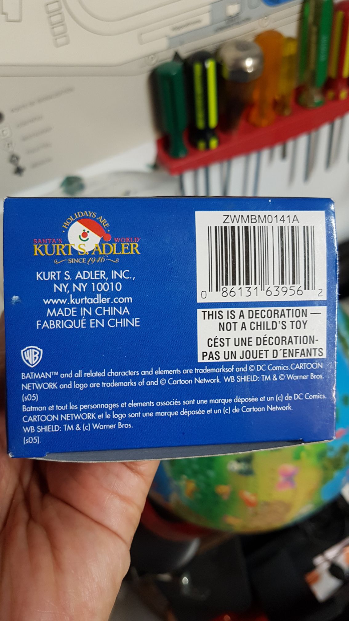 Batmobile Holiday Ornament  (Batman) ornament collectible [Barcode 086131639562] - Main Image 2