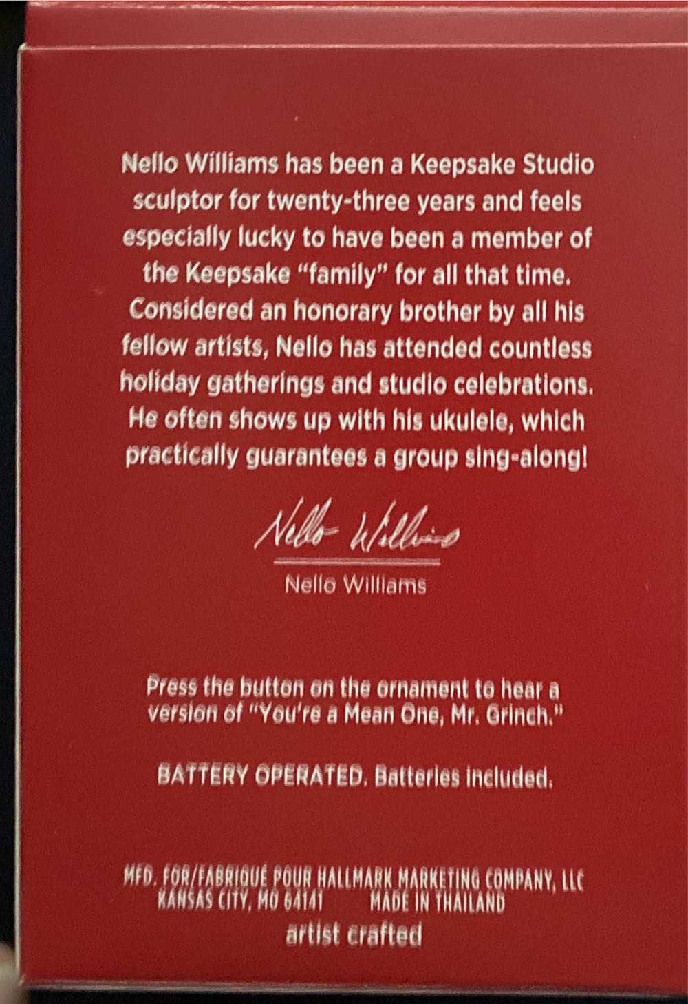 Hallmark Keepsake. Christmas. Grinch. 2020. Dr Seuss. You’re A Mean One Mr. Grinch. Designed By Nello Williams. - Dr. Seuss’s How the Grinch Stole Christmas! (You’re A Mean One, Mr Grinch) ornament collectible [Barcode 763795615230] - Main Image 2