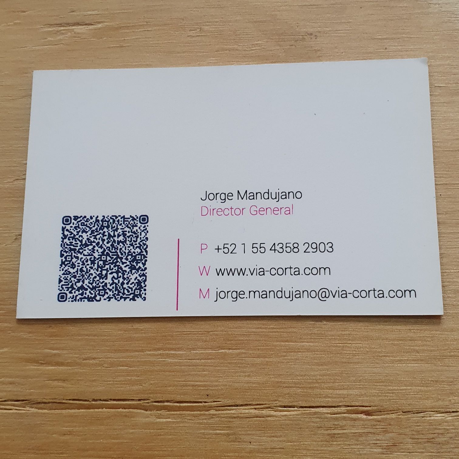 Vía Corta - Director General (Tarjeta De Presentación) ornament collectible - Main Image 2