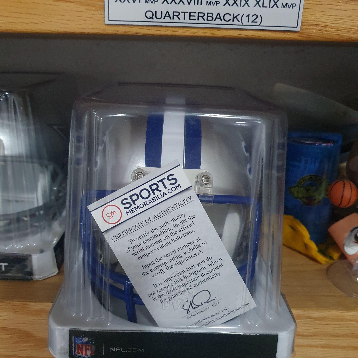 Casco Autografiado Barry Sanders - Autografiada (Autografiada) ornament collectible - Main Image 2