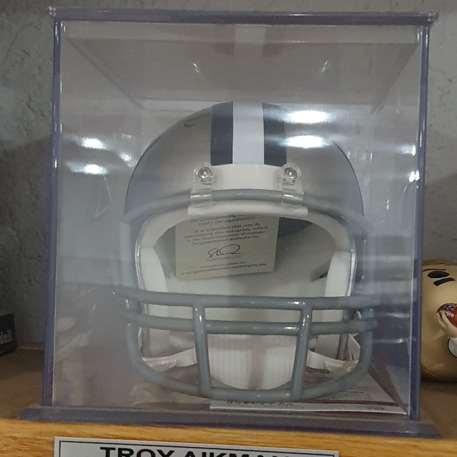 Casco Autografiado Troy Aikman - Autografiada (Autografiada) ornament collectible - Main Image 2