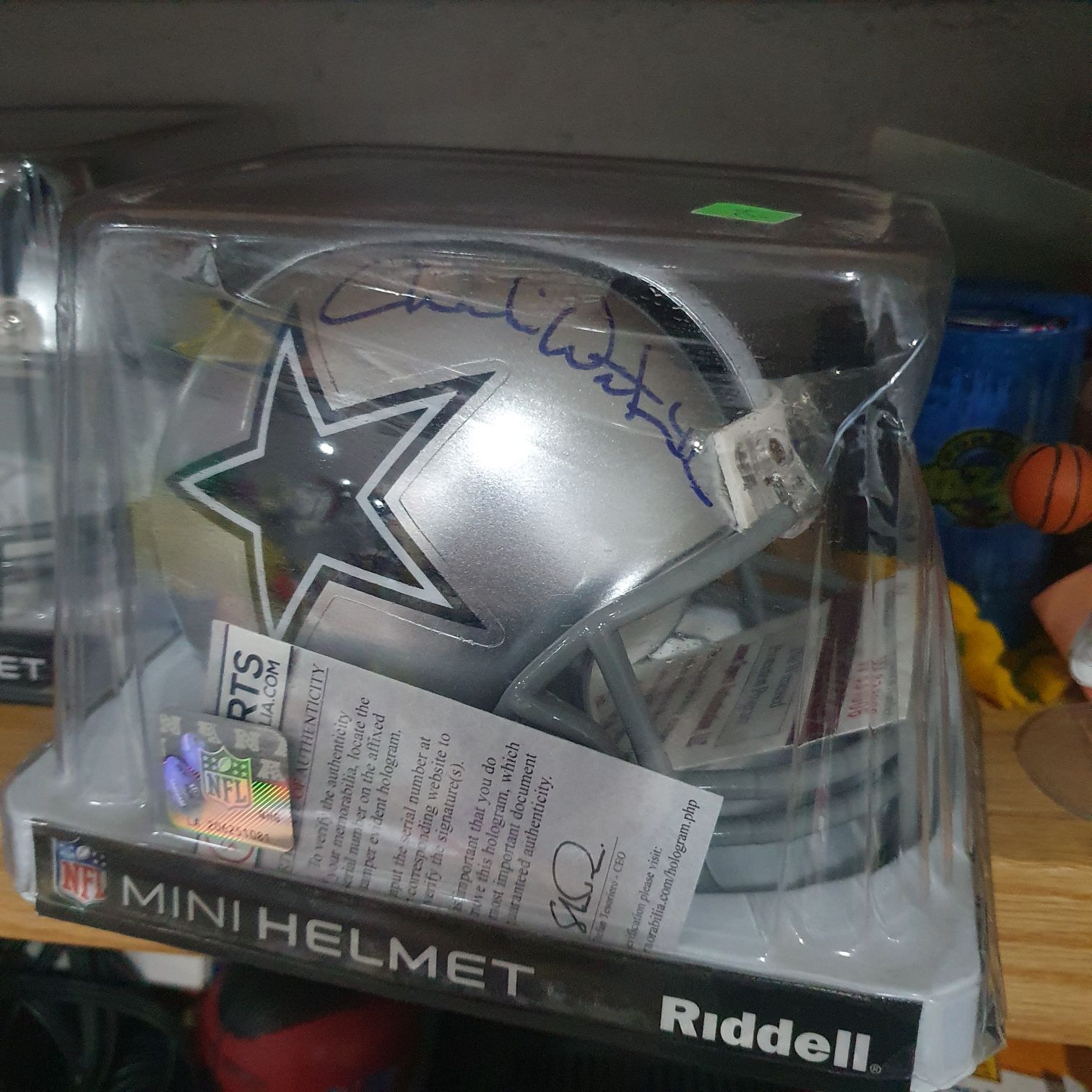 Dinosaur blue Blown glass ornament