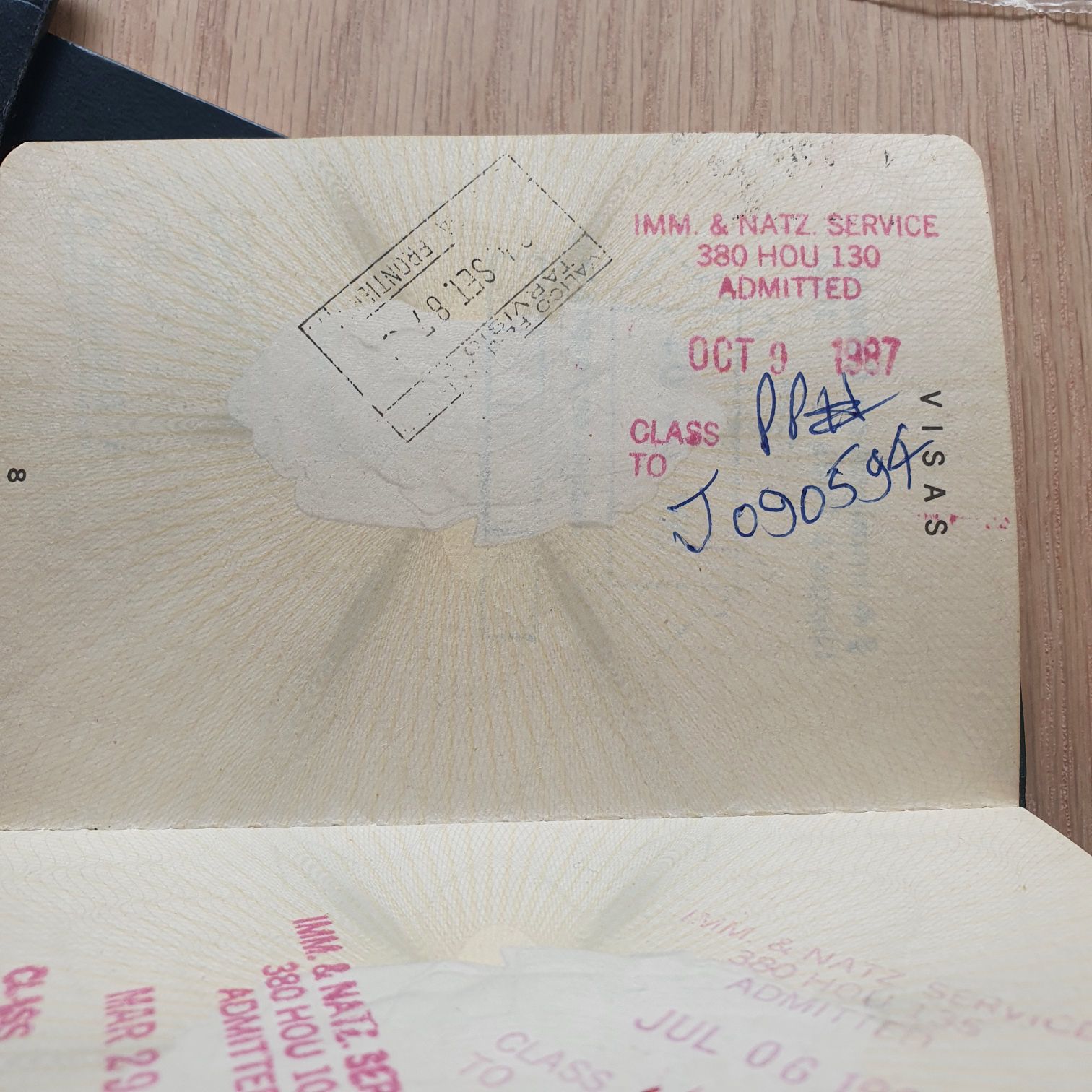 Visa 1984-1989 - Jorge Mandujano Ortiz (Pasaporte 1984-1989) ornament collectible - Main Image 2