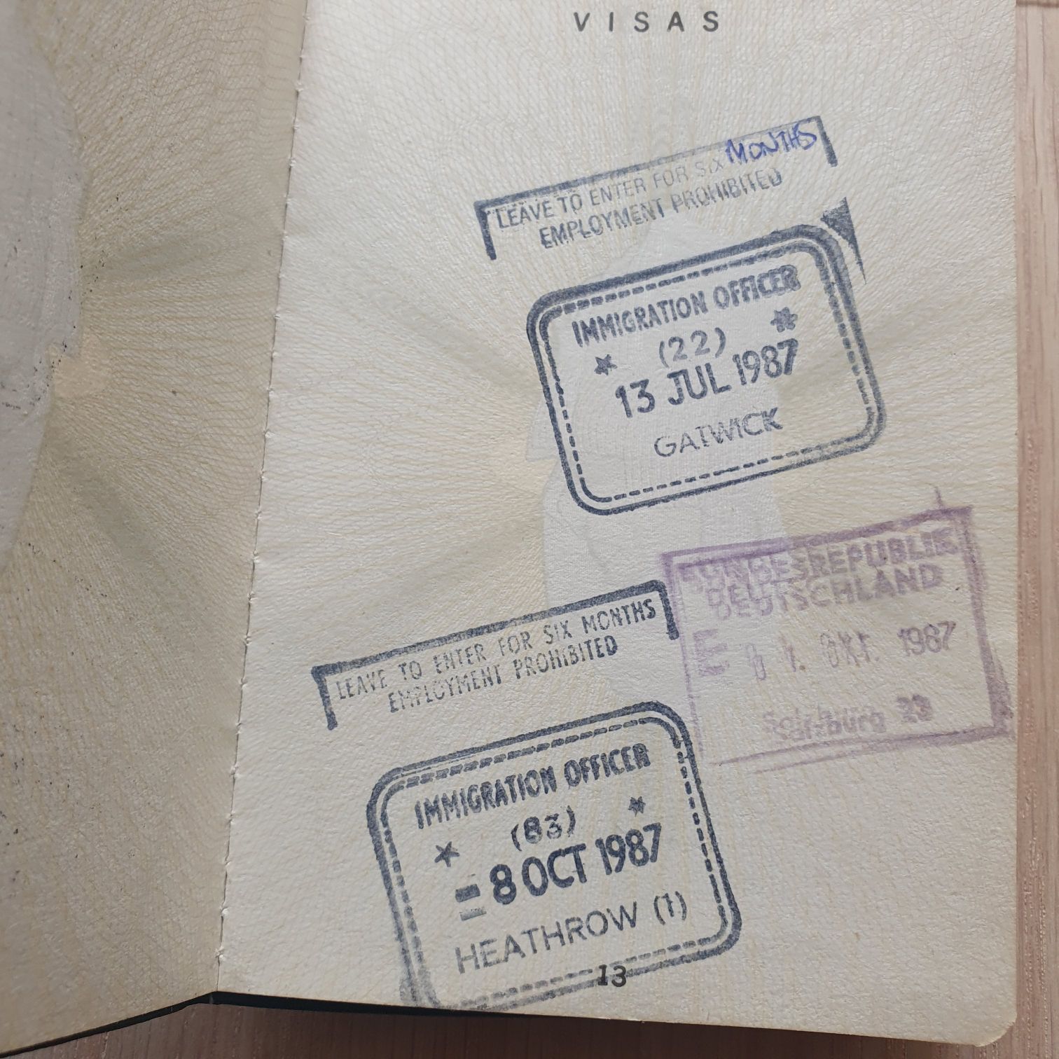 Visa 1984-1989 - Jorge Mandujano Ortiz (Pasaporte 1984-1989) ornament collectible - Main Image 2