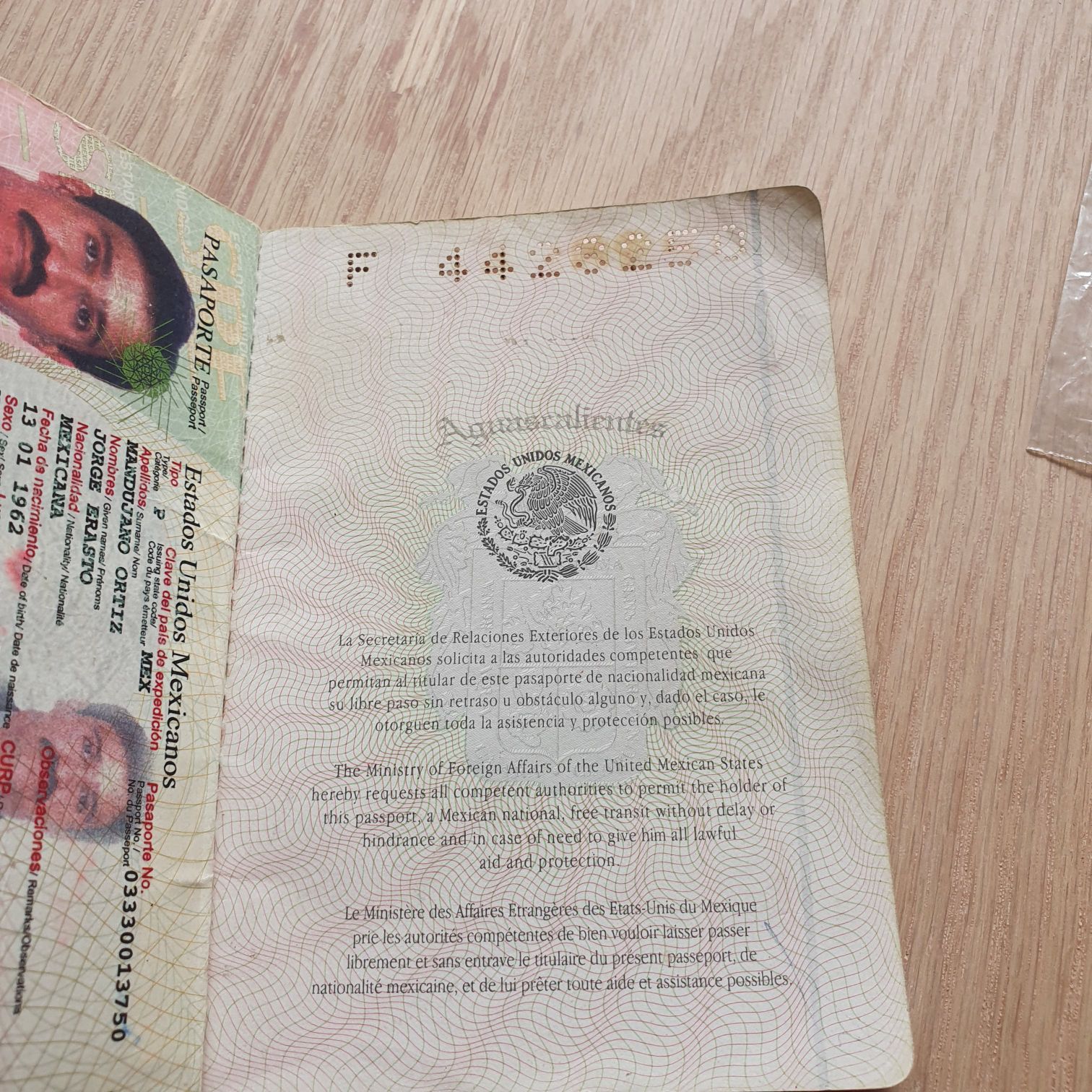 Pasaporte 2003-2013 - Jorge Mandujano Ortiz (Pasaporte 2003-2013) ornament collectible - Main Image 2