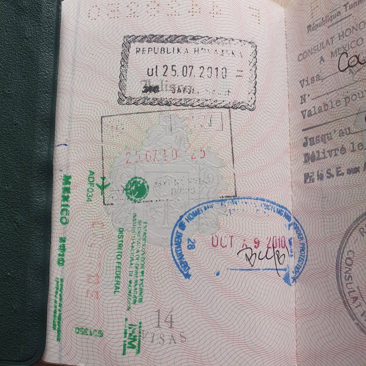 Visa 2003-2013 - Jorge Mandujano Ortiz (Pasaporte 2003-2013) ornament collectible - Main Image 2