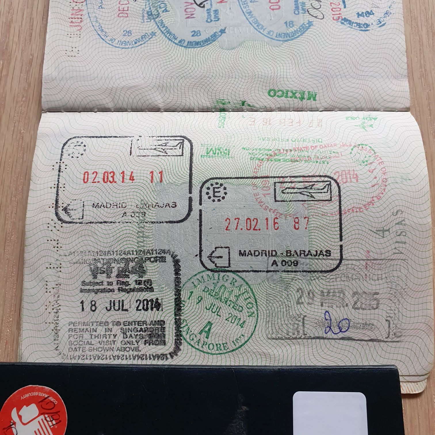 Visa 2013-2023 - Jorge Mandujano Ortiz (Pasaporte 2013-2023) ornament collectible - Main Image 2