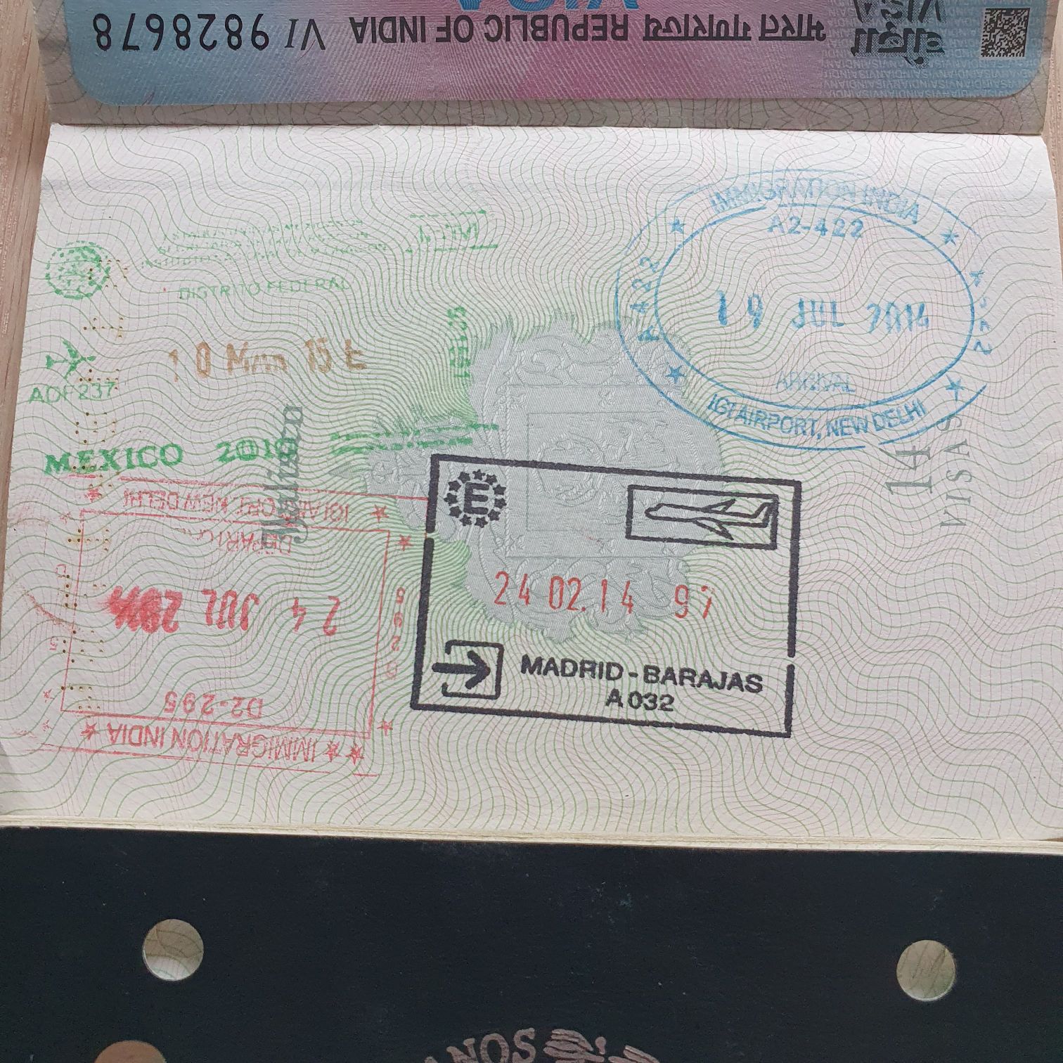 Visa 2013-2023 - Jorge Mandujano Ortiz (Pasaporte 2013-2023) ornament collectible - Main Image 2