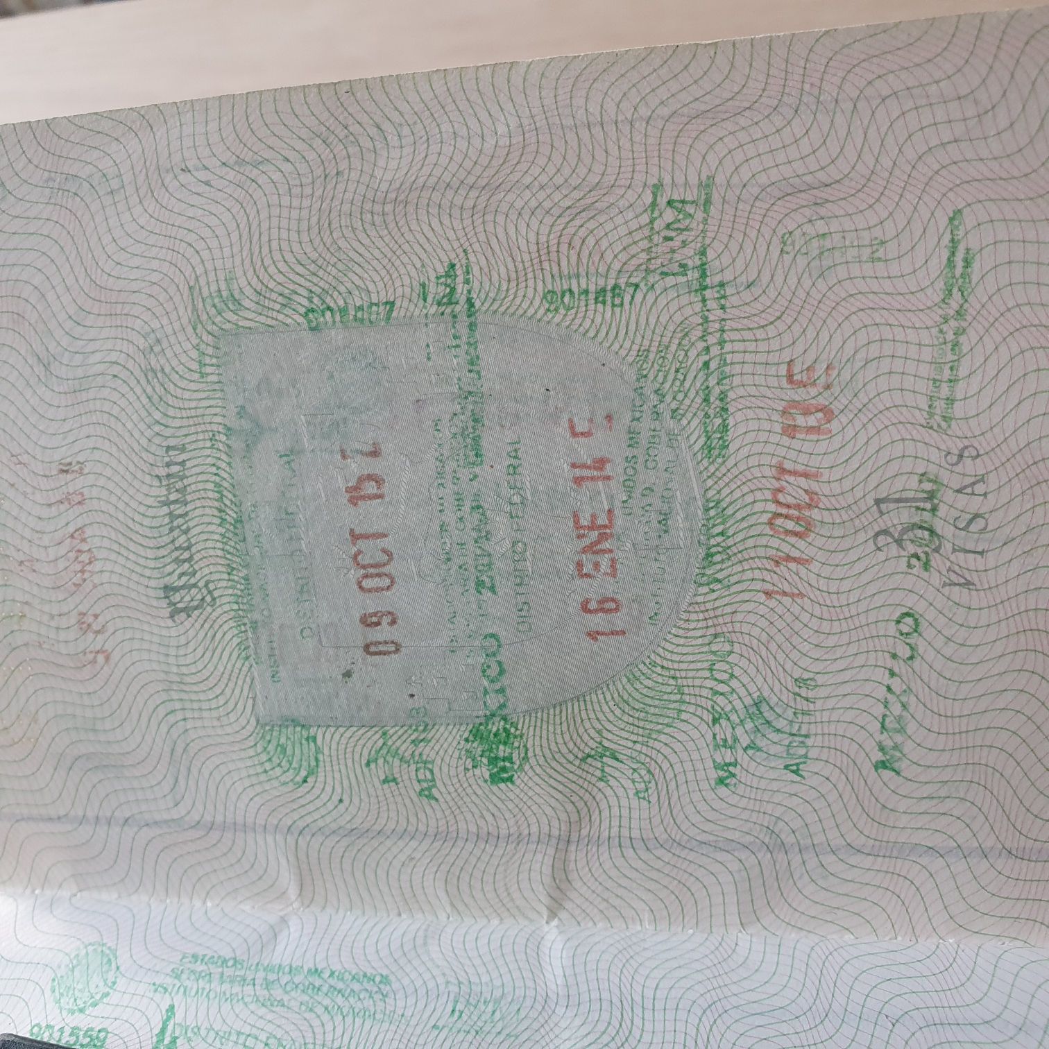 Visa 2013-2023 - Jorge Mandujano Ortiz (Pasaporte 2013-2023) ornament collectible - Main Image 2