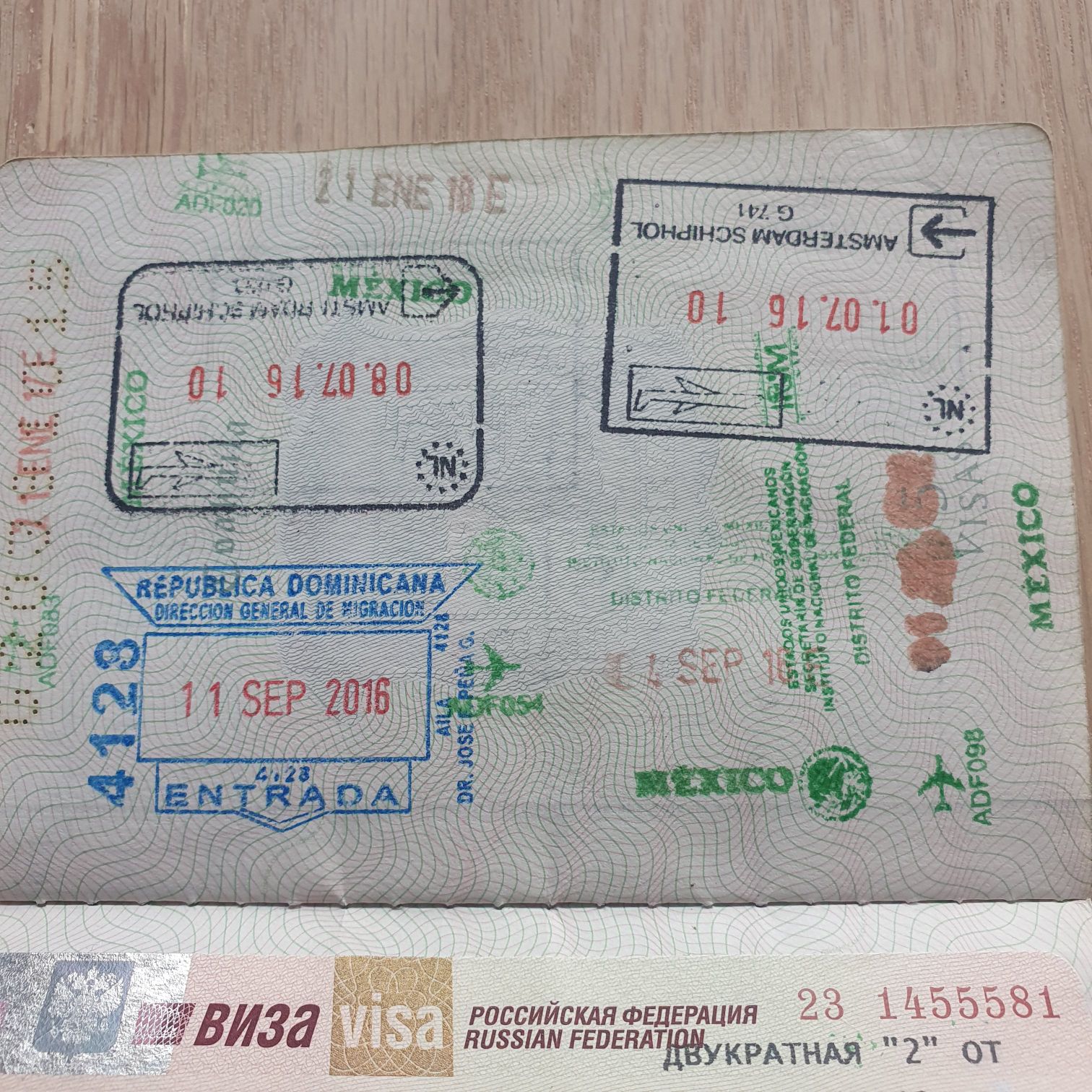 Visa 2016-2026 - Jorge Mandujano Ortiz (Pasaporte 2016-2026) ornament collectible - Main Image 2