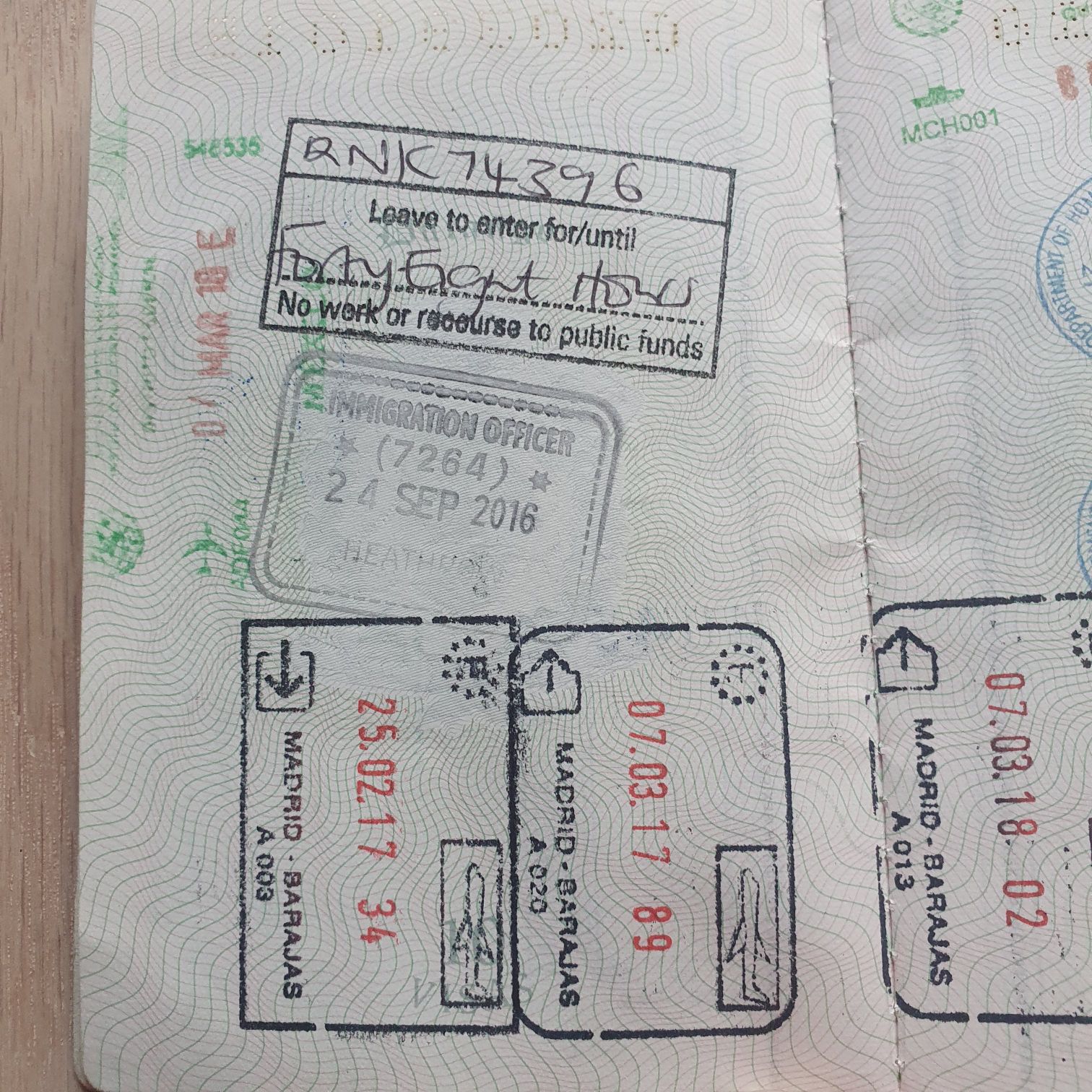 Visa 2016-2026 - Jorge Mandujano Ortiz (Pasaporte 2016-2026) ornament collectible - Main Image 2