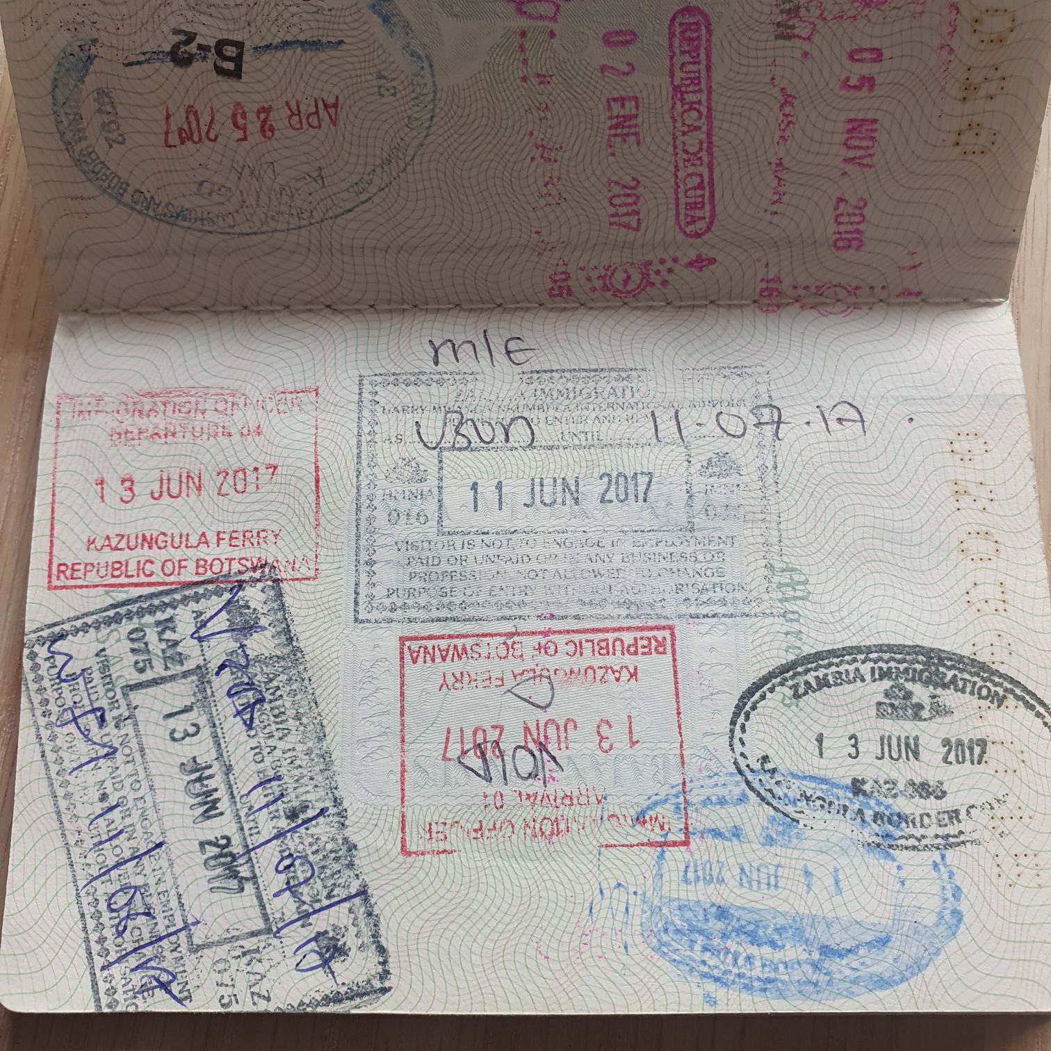 Small Clear Glass Ball With Red And Green Stripes