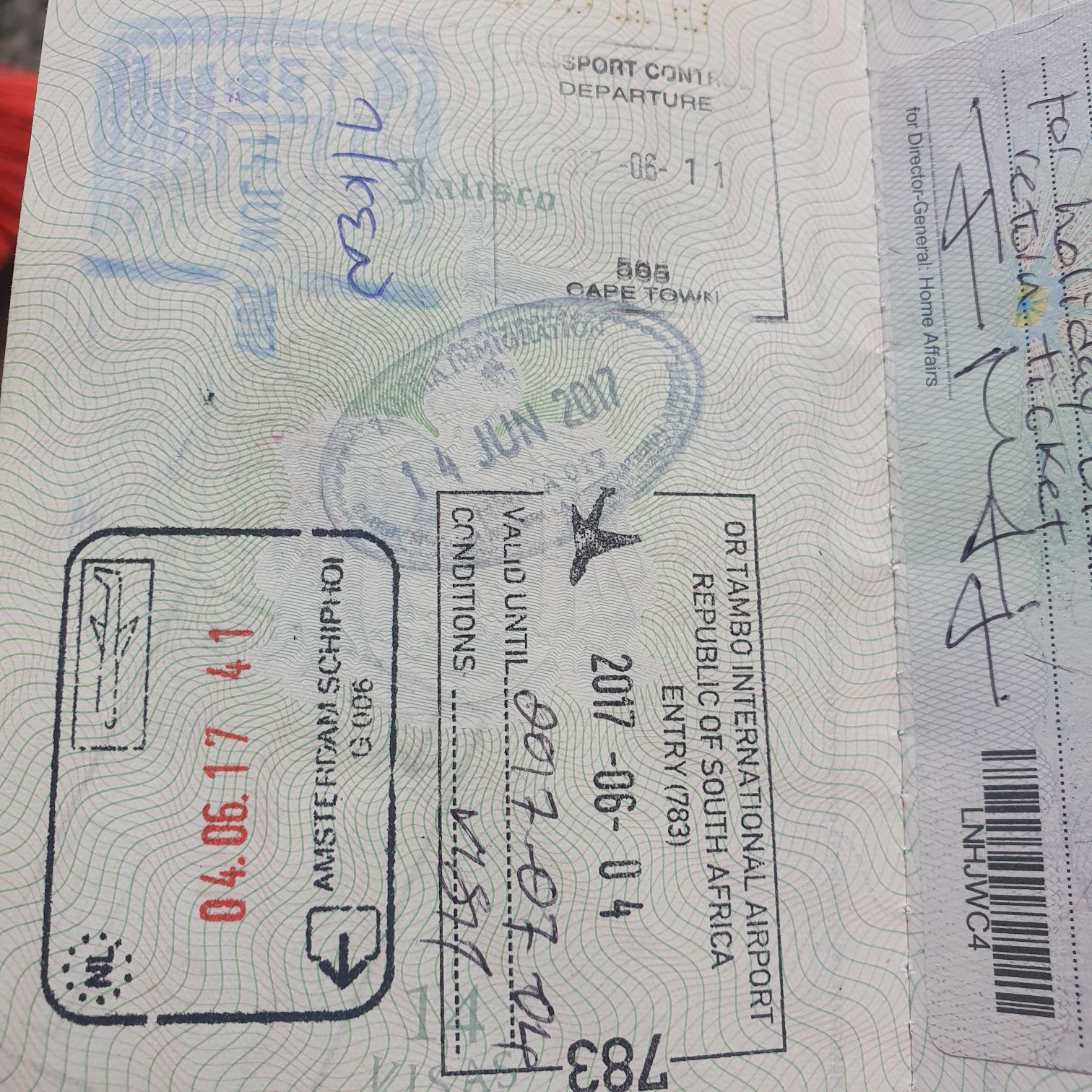 Visa 2016-2026 - Jorge Mandujano Ortiz (Pasaporte 2016-2026) ornament collectible - Main Image 2