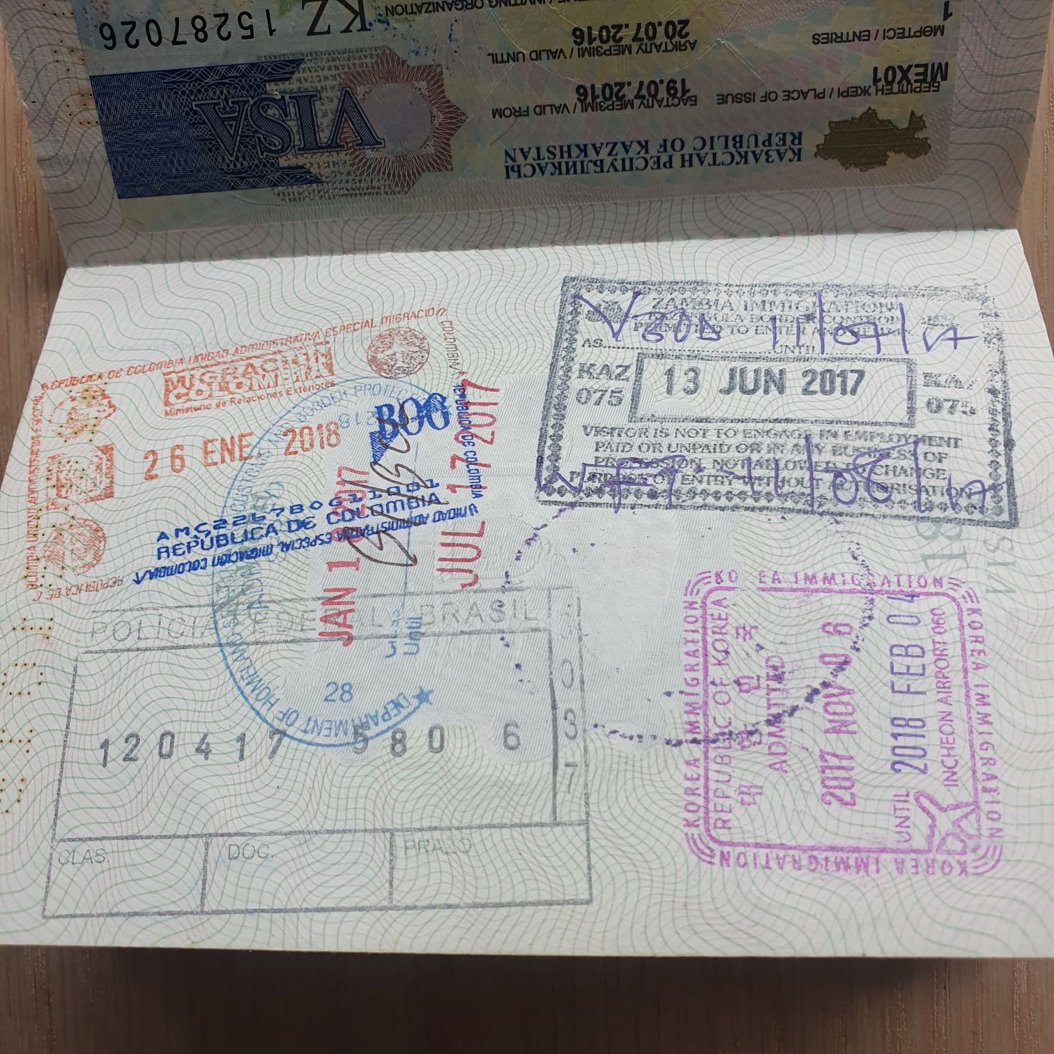 Visa 2016-2026 - Jorge Mandujano Ortiz (Pasaporte 2016-2026) ornament collectible - Main Image 2