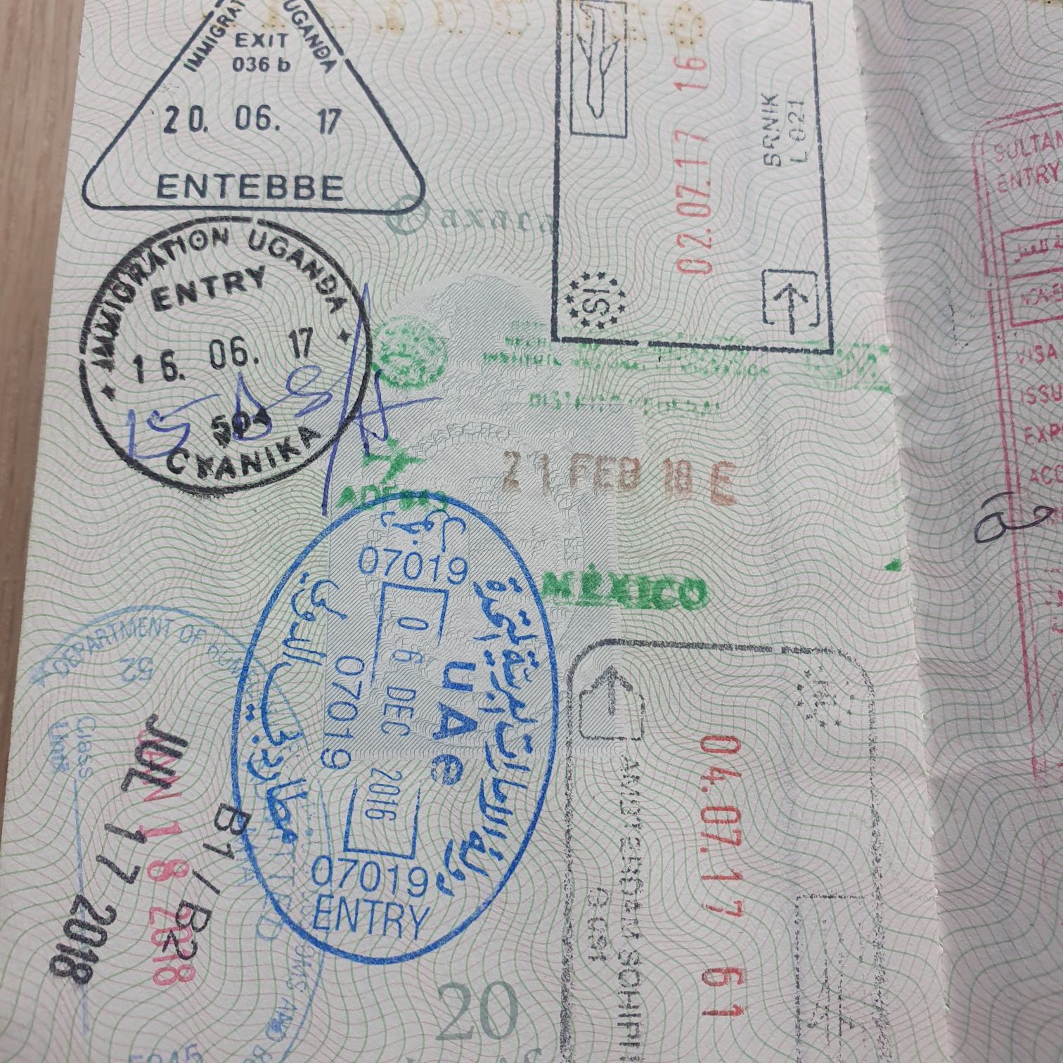 Visa 2016-2026 - Jorge Mandujano Ortiz (Pasaporte 2016-2026) ornament collectible - Main Image 2