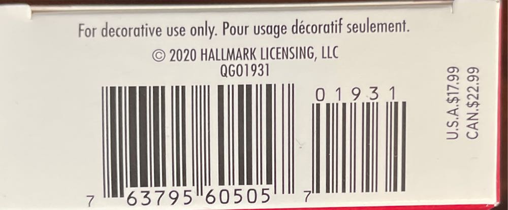 Nifty Fifties Keepsake Ornaments 2020 - Nifty Fifties (Vintage Ornaments) ornament collectible [Barcode 763795605057] - Main Image 3