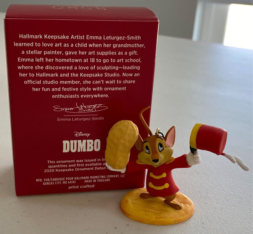 Timothy Q. Mouse - Disney Dumbo (Disney) ornament collectible [Barcode 763795554034] - Main Image 4