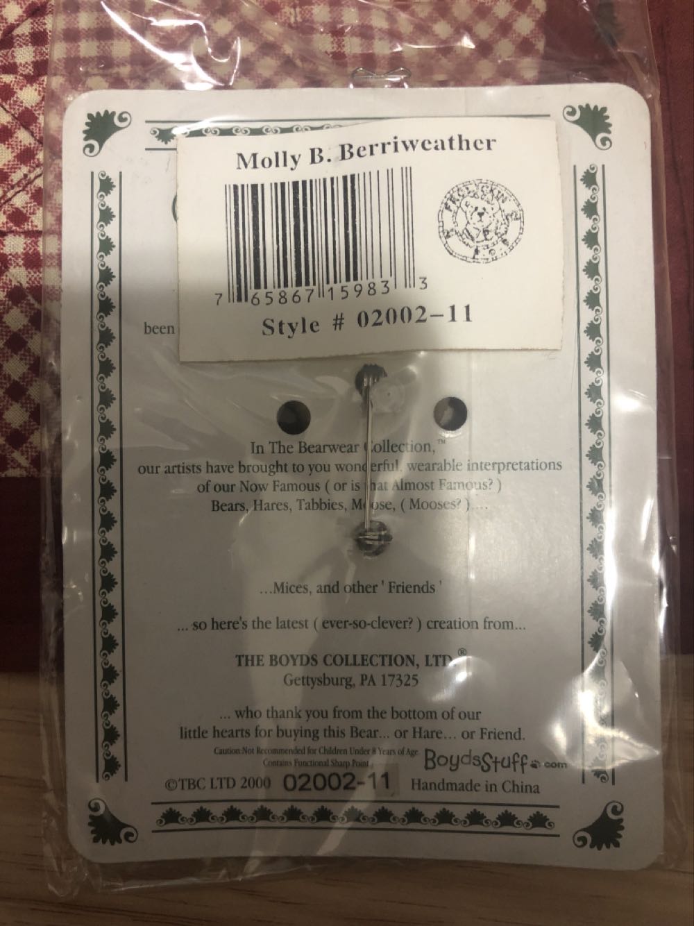 Molly B. Bearriweather  ornament collectible - Main Image 2