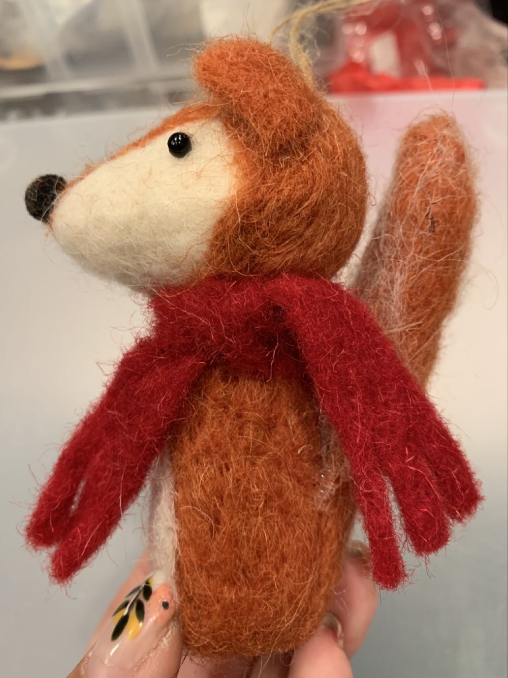 Felt Fox  (Animals) ornament collectible - Main Image 2