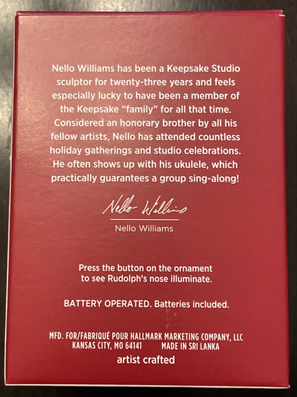 Slippery Skating - Rudolph The Red-Nosed Reindeer (Rudolph) ornament collectible [Barcode 763795628193] - Main Image 2