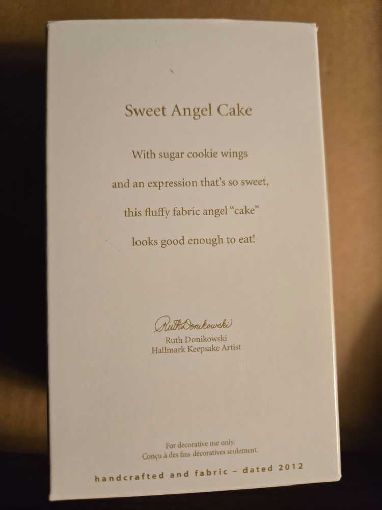 Sweet Angel Cake KOC Club Ornament  - KOC  Club Exclusive (baking, cake) ornament collectible - Main Image 2