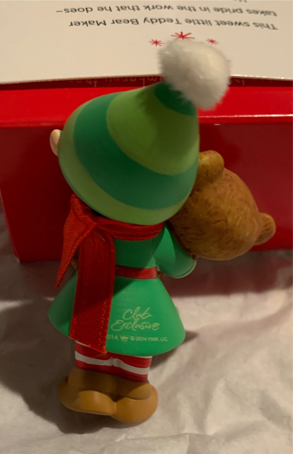 Teddy Bear Maker - KOC Member Exclusive (Elf) ornament collectible [Barcode 795902420871] - Main Image 4