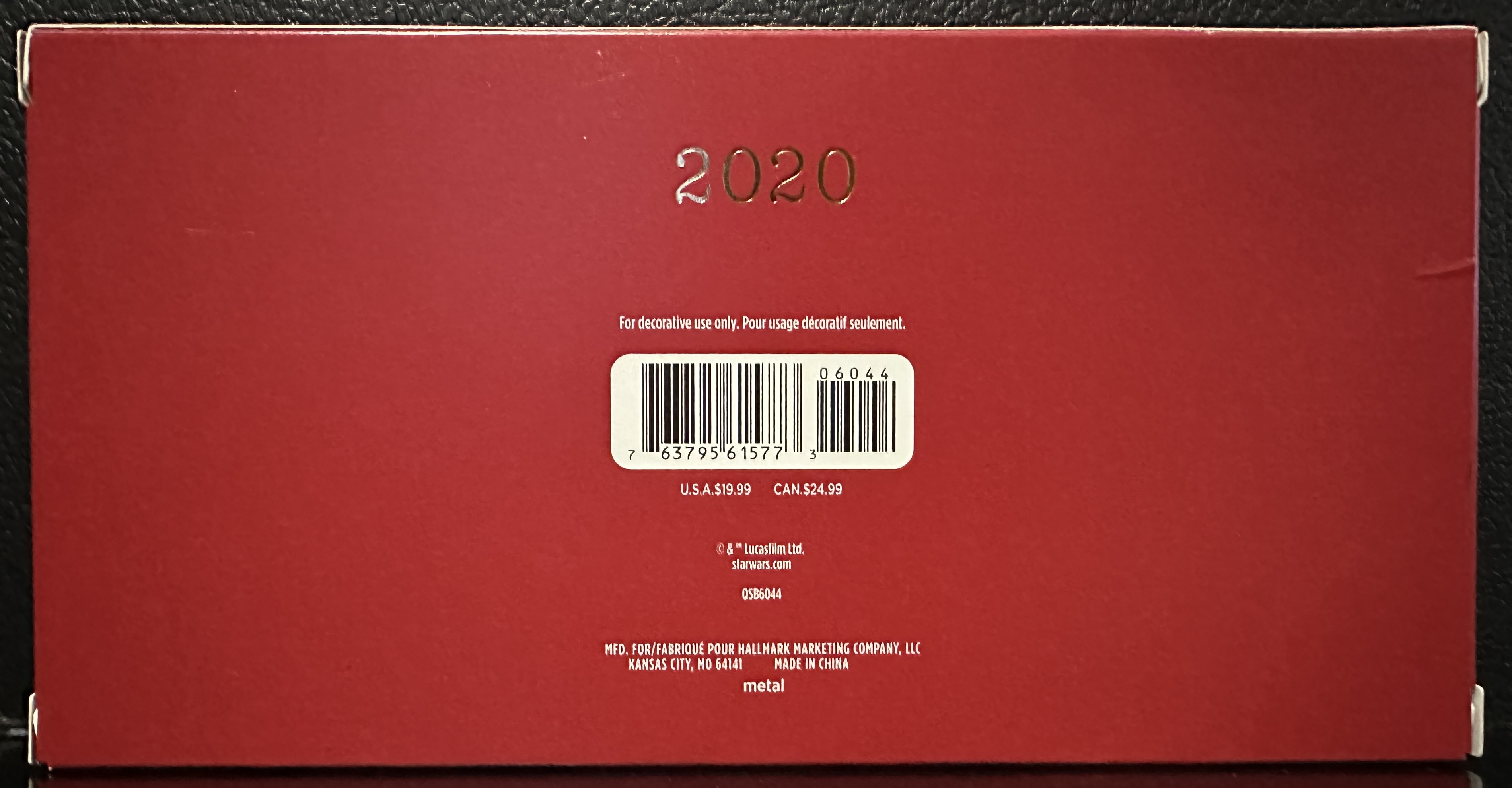 Star Wars 2020 Galactic Battle Set - Keepsake (Star Wars) ornament collectible [Barcode 763795615773] - Main Image 2