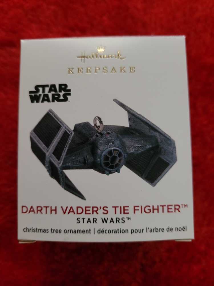 Star Wars 2020 Darth Vader’s Tie Fighter - Star Wars (Hallmark Keepsake Miniature) ornament collectible [Barcode 763795598281] - Main Image 2