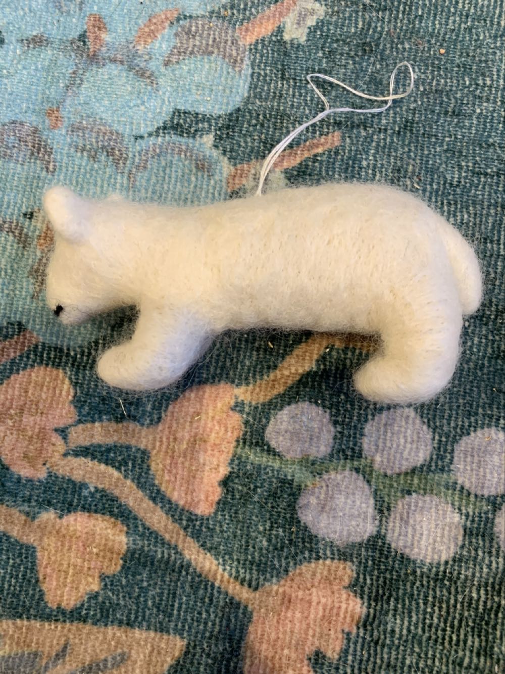 Polar Bear - Felt  ornament collectible - Main Image 2