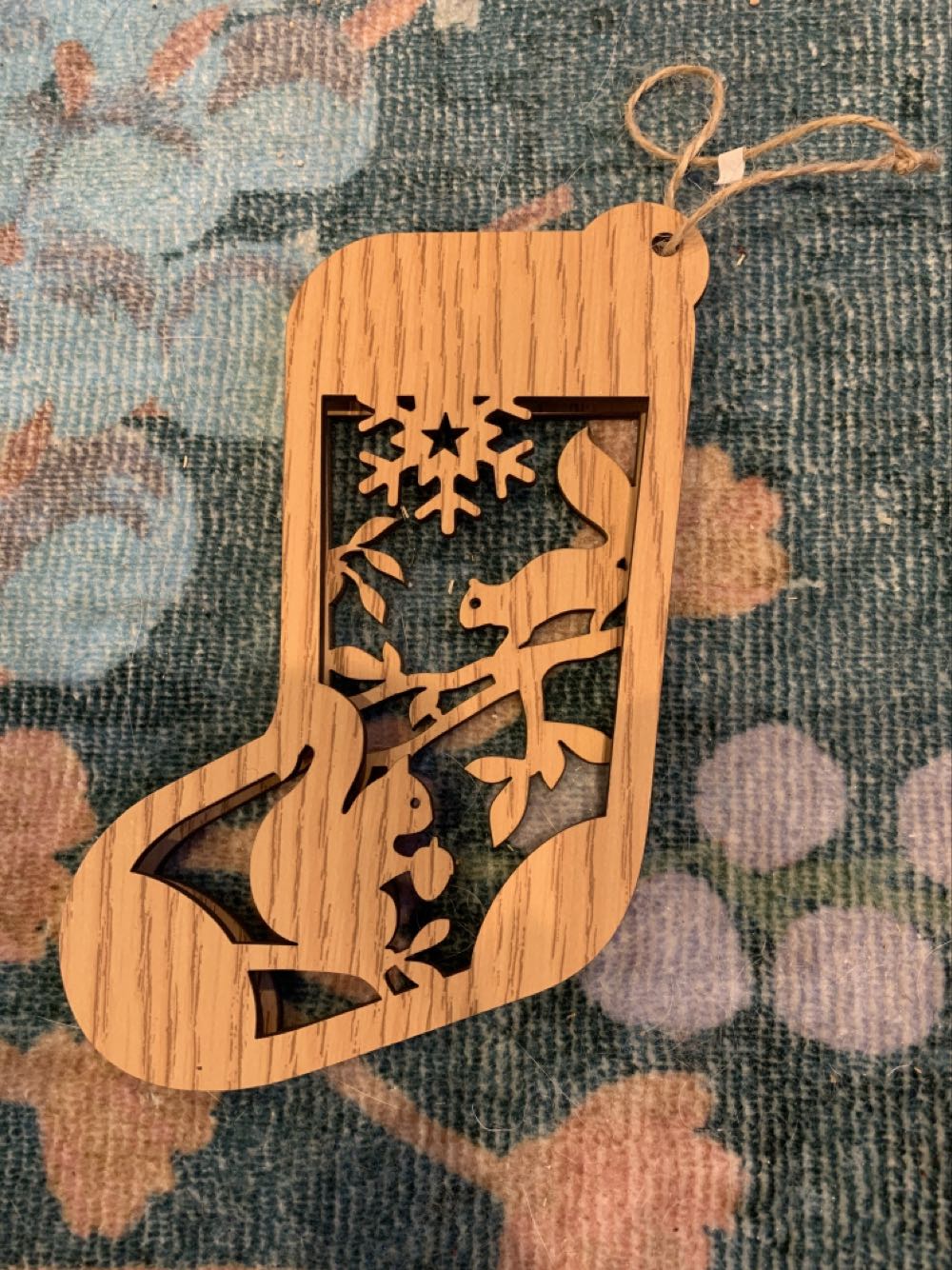 Squirrel Wood Cut Scene  ornament collectible - Main Image 1