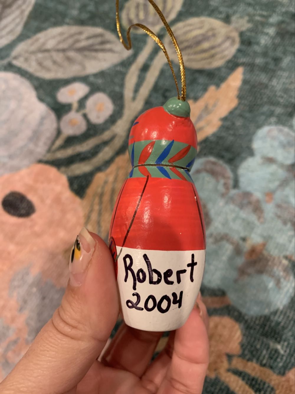 Snowman - Wooden  ornament collectible - Main Image 2