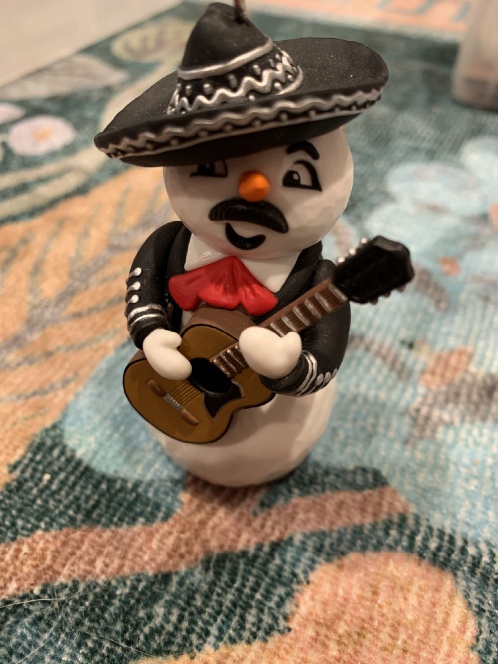 Santa Painted Glass Ball